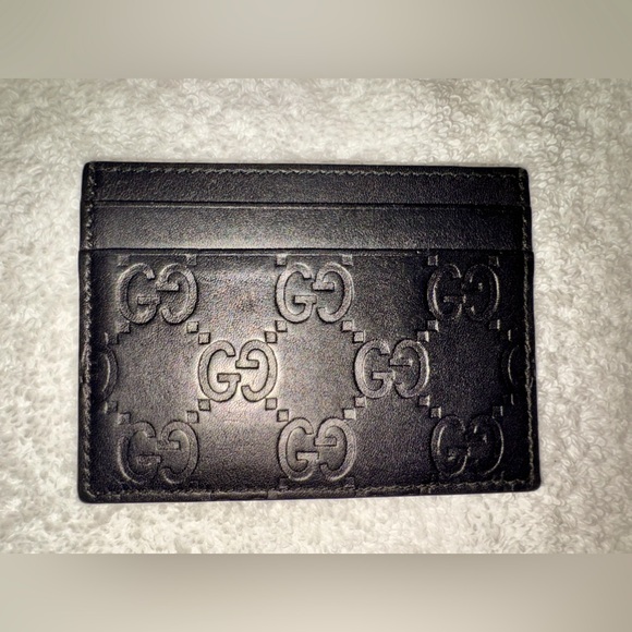 Gucci GG embossed leather card holder unisex… - Picture 1 of 9